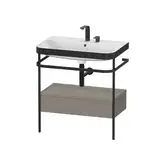 Раковина c-bonded с напольной металлической консолью Duravit Happy D.2 Plus 77,5 х 49 см (HP4742E9292)