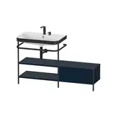 Раковина c-bonded с напольной металлической консолью Duravit Happy D.2 Plus 140 х 49 см (HP4752E9898)