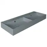 Раковина двойная Simas Agile 121 х 46 см, Cemento Matt (AG121DCEMENTO)