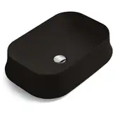Раковина накладная на столешницу Simas Sharp 60х 42 см, чёрный матовый (SH08NM)