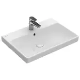 Villeroy & Boch AVENTO умывальник 60*47см, с выбитым центральным отверстием под смеситель, с переливом, белый альпин (41586001)