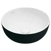Раковина накладная на столешницу Villeroy & Boch Artis Ø 43 см, white/black (417943BCT8)