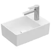 Маленькая (мини) раковина 40 х 26 см Villeroy & Boch Memento 2.0 (альпийский белый) (43234G01)
