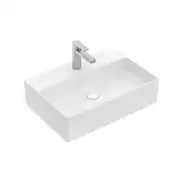 Раковина накладная на столешницу Villeroy & Boch Memento 2.0 600 х 420 см (альпийский белый, с переливом) (4A076001)