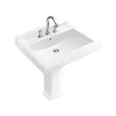Раковина подвесная Villeroy & Boch Hommage 750 х 580 мм, с 3 отверстиями под смесителя (белый star white) (7101LGR2)