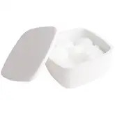 Volle Коробочка косметическая с крышечкой 120*120*55мм каменная Solid surface (18-40-210)