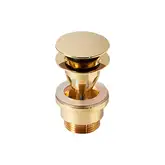 Донный клапан push-button для раковины с переливом Catalano, позолоченная латунь (5PDSC00)