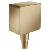 Шланговое під'єднання для душа Hansgrohe FixFit Square, шліфована бронза (26455140)