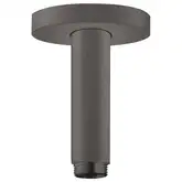 Тримач верхнього душу стельовий Hansgrohe S 100 мм, чорний хром (27393340)