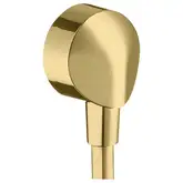 Шланговое під'єднання Hansgrohe FixFit E без зворотного клапана, polished gold optic (27454990)