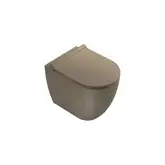Унитаз приставной Catalano Sfera с сиденьем Soft Close, коричневый матовый (1VPC52MS + 5SCSTPNMS)