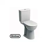 Kolo NOVA PRO Rimfree: унитаз-компакт напольный унитаз г/в, бачок прямоугольный, нижн/п, 6/3л, с микролифтом (M39045000)