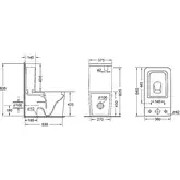 Qtap Crow Унитаз-компакт безободковый, Soft-close (QT05222170W)