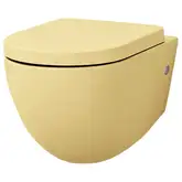 Унитаз подвесной Goclean® (безободковый) ArtCeram File 2.0 с сиденьем Soft Close yellow (FLV004 12; 00 + FLA002 12)