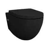 Унитаз подвесной Goclean® (безободковый) ArtCeram File 2.0 с сиденьем Soft Close matt black (FLV004 17; 30 + FLA002 17)