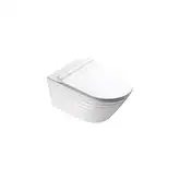 Унитаз подвесной Newflush (безободковый) Catalano Premium с сиденьем Soft Close, белый матовый (1VS55RZEBM+5SCSTPBM)
