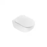 Унитаз подвесной NewFlush (безободковый) Catalano Sfera с сидением Soft Close Plus, белый матовый (1VSF54RBM+5SCSTPBM)