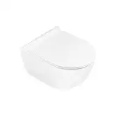 Унитаз подвесной NewFlush (безободковый) Catalano Sfera с сидением Soft Close Plus (1VSS50R00+5SCSTP000)