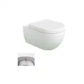 Унитаз с функцией биде Flaminia App Goclean (безободковый), с сиденьем Soft Close (AP118G+ERWCB+QKCW03)