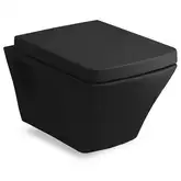 Унитаз повесной Volle Teo с сиденьем Soft Close, чёрный (13-88-422black)