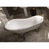Ванна из искуственного камня Flaminia Evergreen 170 х 80 см + ножки (EG170)