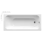 Ravak Chrome Ванна акриловая 150х70 см, белая (C721000000)