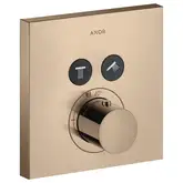 Термостат для душу Axor Shower Select square на 2 режиму, червоне золото (36715300)
