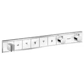 Hansgrohe RainSelect Термостат скрытый, 5 выходов, белый/хром (15358400)