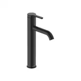Смеситель для раковины высокий Duravit C.1 (цвет - чёрный матовый), без донного клапана, излив 136 мм (C11030002046)