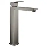 Смеситель для раковины высокий Grohe Eurocube XL-Size (цвет - тёмный графит, матовый), без донного клапана (23406AL0)