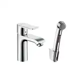 Hansgrohe Mertis Змішувач для раковини з гігієнічним душем, хром (31285000)