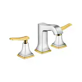 Смеситель для раковины на 3 отверстия Hansgrohe Metropol Classic (цвет - хром/золото), с донным клапаном (31330090)