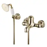 Смеситель для ванны Devit Charlestone (цвет - золото), с ручным душем (CN60012137G)