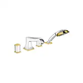 Смеситель на борт ванны Hansgrohe Metropol Classic (цвет - хром/золото) (31315090)