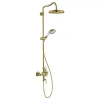 Душевая система с термостатом Axor Montreux Showerpipe (цвет - матовая латунь) (16572950)