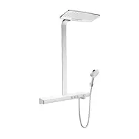 Душевая система с термостатом Hansgrohe Rainmaker Select Rainmaker Select 420 2jet Showerpipe (цвет - хром/белый) (27168400)
