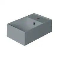 Маленькая (мини) раковина Simas Agile 40 х 27 см, Cemento Matt (AG40CEMENTO)