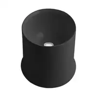 Раковина на столешницу Simas Sharp Ø42 х h44 см, чёрный глянцевый (SH10 Glossy Black)