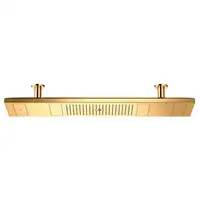 Верхний душ Axor ShowerHeaven 1200 х 300 мм, с подсветкой, золото (10628990)