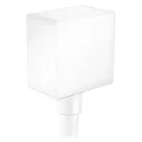 Шланговое під'єднання для душа Hansgrohe FixFit Square, білий матовий (26455700)
