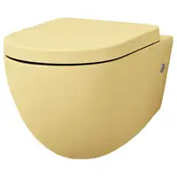Унитаз подвесной Goclean® (безободковый) ArtCeram File 2.0 с сиденьем Soft Close yellow (FLV004 12; 00 + FLA002 12)
