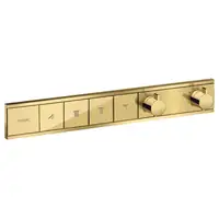 Hansgrohe RainSelect Термостат на 4 клавиши, Polished Gold Optic (15382990)