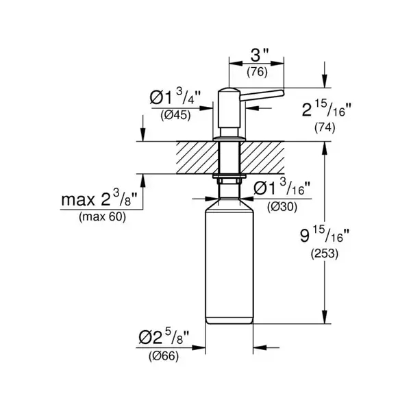 Дозатор для миючого засобу Grohe (40536DC0)