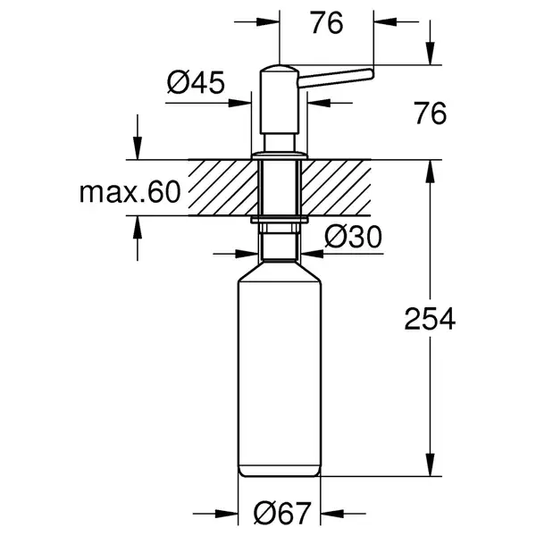 Дозатор для миючого засобу Grohe (40536DC0)