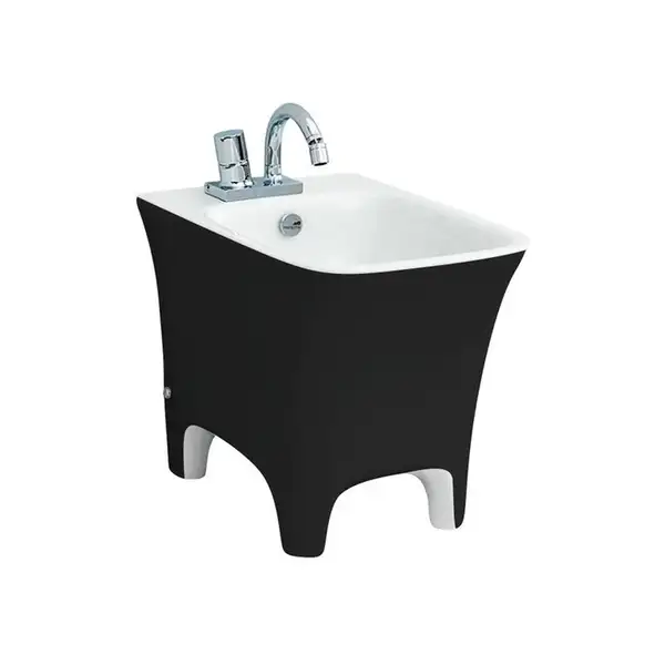 ARTCERAM Биде напольное ArtCeram Cow, черный (CWB002 01; 50) фото 1 Aquada.com.ua