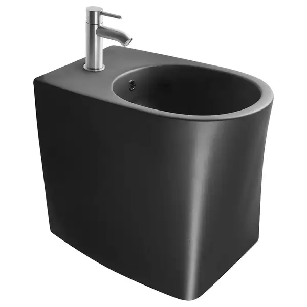 Биде напольное AXA DP, чёрный матовый (8402207) фото 1 Aquada.com.ua