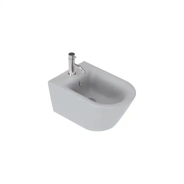 Биде подвесное Catalano New Zero satin cement/серый матовый (1BS55NRCS) фото 2 Aquada.com.ua