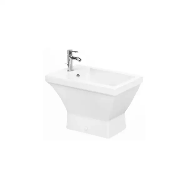 Биде напольное Duravit 2nd Floor 66,5х37 см с 1 отверстием для смесителя (0137100000) фото 1 Aquada.com.ua