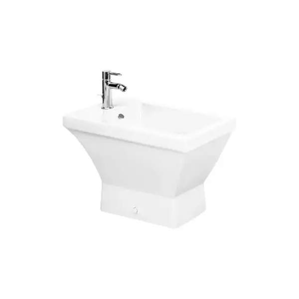 Биде напольное Duravit 2nd floor 66,5х35 см с 3 отверстиями для смесителя (0137100030) фото 1 Aquada.com.ua