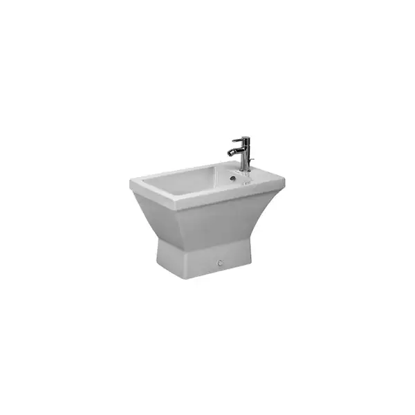 Биде напольное Duravit 2nd floor 66,5х35 см с 3 отверстиями для смесителя (0137100030) фото 2 Aquada.com.ua